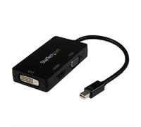 StarTech.com Travel A/V Adapter: 3-in-1 Mini DisplayPort to VGA DVI or HDMI Converter