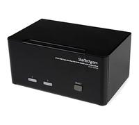 StarTech.com Triple Monitor DVI USB KVM Switch with Audio and USB Hub, Multi Monitor KVM, USB DVI KVM Switch