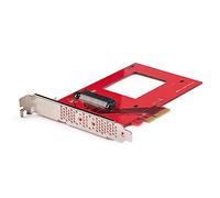 StarTech.com U.3 to PCIe Adapter Card, PCIe 4.0 x4 Adapter For 2.5" U.3 NVMe SSDs, SFF-TA-1001 PCI Express Add-in Card for Desktops/Servers, TAA Compliant - OS Independent