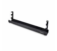 StarTech.com Under Desk Cable Management Tray Length Adjustable Cable Organizer Clamp-On Installation No Drilling Required Power Bar Holder Black