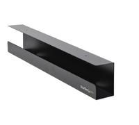 StarTech.com Under Desk Cable Management Tray - Office/Standing Desk Cable Tray Organizer - Desk/Table Mount Holder for Cords/Wire/Power Strip - Computer Cable Manager - 23-1/2"L x 4-1/2"D