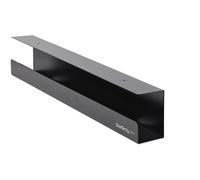StarTech.com Under Desk Cable Management Tray - Office/Standing Desk Cable Tray Organizer - Desk/Table Mount Holder for Cords/Wire/Power Strip - Computer Cable Manager - 23-1/2"L x 4-1/2"D