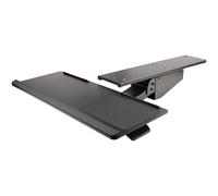 StarTech.com Under Desk Keyboard Tray - Full Motion & Height Adjustable Keyboard and Mouse Tray, 10"x26" Platform - Ergonomic Desk Mount Computer Keyboard Tray with Mouse Pad & Wrist Rest