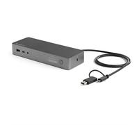StarTech.com Universal Laptop Docking Station Hybrid USB-C & USB-A Dock Dual 4K
