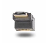 StarTech.com Down Angle HDMI 2.0 Adapter Male to Female Vertical 90-Degree Angled HDMI Port Saver 4K 60Hz High Speed HDMI Connector Extension M/F