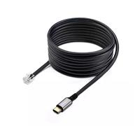 StarTech.com USB-C to RJ9 Adapter for Office Phone Handset or Wired/Wireless Headset, Use Landline Hardware, 6ft (1.8m) Cable