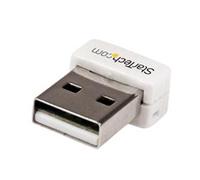 StarTech.com USB 150Mbps Mini Wireless N Network Adapter - 802.11n/g 1T1R USB WiFi Adapter - White