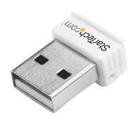 StarTech.com USB 150Mbps Mini Wireless N Network Adapter - 802.11n/g 1T1R USB WiFi Adapter - White