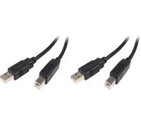 StarTech.com USB 2.0 3M A TO B CABLE - M/M - UK (Pack of 2)
