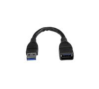 StarTech.com USB 3.0 A-to-A extension cable - 6 in, black