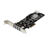 StarTech. com USB 3.0 Card PCI Express PCI-E 4X UASP Bus with Molex SATA Power - PCIe USB 3.0; 5000 Mbit/s; 5 Gbit/s; 0 - 50 °C; -20 - 60 °C; 5 - 85%