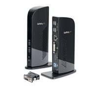 StarTech.com Dual Monitor USB 3.0 Docking Station with HDMI - DVI - 6 x USB Ports~Dual Monitor USB 3.0 Laptop Docking Station with HDMI & DVI/VGA, 6x USB-A Hub, GbE, Audio, Universal Type-A Dock - Windows/macOS/ChromeOS