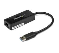 StarTech.com USB 3.0 Ethernet Adapter, USB 3.0 Network Adapter NIC with USB Port, USB to RJ45, USB Passthrough