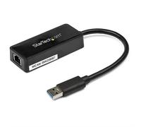 StarTech.com USB 3.0 Ethernet Adapter USB 3.0 Network Adapter NIC with USB Port USB to RJ45 USB Passthrough