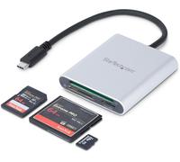 StarTech.com USB 3.0 Flash Memory Multi-Card Reader / Writer with USB-C - SD, microSD, CompactFlash