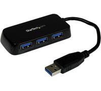 StarTech.com 3-Port Portable USB 3.0 Hub plus Gigabit Ethernet - Aluminum with Built-in Cable~3-Port Portable USB 3.0 Hub plus Gigabit Ethernet - 5Gbps - Aluminum with Built-in Cable