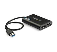 StarTech.com USB 3.0 to Dual DisplayPort Adapter - 4K 60Hz