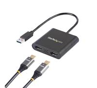 StarTech com USB 3.0 to Dual HDMI Adapter 1x 4K 30Hz & 1x 1080p External Video &
