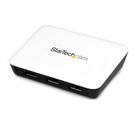 StarTech.com USB 3.0 to Gigabit Ethernet NIC Network Adapter with 3 Port Hub - White