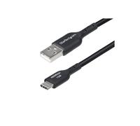 StarTech USB-A to USB-C Charging Cable 3m (9.8ft) Charge & Sync, 3A, USB 2.0, TPE Jacket, Black