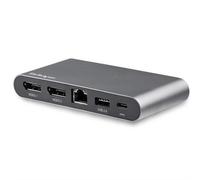 StarTech.com USB C Dock - 4K Dual Monitor DisplayPort - Mini Laptop Docking Station - 100W Power Delivery Passthrough - GbE, 2-Port USB-A Hub - USB Type-C Multiport Adapter - 3.3' Cable