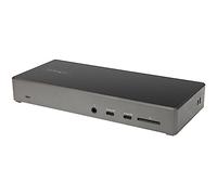 StarTech.com USB C Dock - Triple 4K Monitor USB Type-C Docking Station - 100W Power Delivery - DP 1.4 Alt Mode & DSC, 2x DisplayPort 1.4/HDMI 2.0-6xUSB (2x 10Gbps), SD - Windows/Chrome (DK31C2DHSPD)