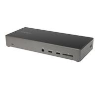 StarTech.com USB C Dock - Triple 4K Monitor USB Type-C Docking Station - 100W Power Delivery - DP 1.4 Alt Mode & DSC, 2x DisplayPort 1.4/HDMI 2.0 - 6xUSB (2x 10Gbps) - Windows/Chrome