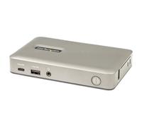 StarTech.com USB C Dock - USB-C to DisplayPort 4K 30Hz or VGA - 65W USB Power Delivery Charging - 4-Port USB 3.1 Gen 1 Hub - Universal USB-C Laptop Docking Station w/ Ethernet