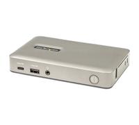 StarTech.com USB C Dock - USB-C to DisplayPort 4K 30Hz or VGA - 65W USB Power Delivery Charging - 4-Port USB 3.1 Gen 1 Hub - Universal USB-C Laptop Docking Station w/ Ethernet