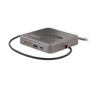 StarTech.com USB C Multiport Adapter, Dual 4K 60Hz HDMI 2.0b, HDR10, 2x 10Gbps USB Hub, 100W PD Pass-Through, GbE, SD, 14"/35cm Cable, Mini Dock, Laptop Docking Station, Win/Mac