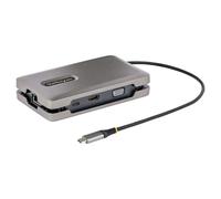 StarTech.com USB-C Dual Monitor Multiport Adapter up to 4K 60Hz USB-C DP Alt Mode Video Output & HDMI 2.0, or 1080p VGA, 100W PD Pass-Through, USB Type C Mini Dock, USB-C Docking Station, MST Hub