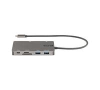 StarTech.com USB C Multiport Adapter - HDMI 4K 30Hz or VGA Travel Dock - 5Gbps USB 3.0 Hub (USB A / USB C Ports) - 100W Power Delivery - SD/Micro SD - GbE - 30cm Cable - USB C Mini Dock