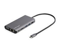 StarTech.com USB C Multiport Adapter - USB-C Mini Travel Dock w/ 4K HDMI or 1080p VGA - 3x USB 3.0 Hub, SD, GbE, Audio, 100W PD Pass-Through - Portable Docking Station for Laptop/Tablet