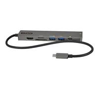 StarTech.com USB-C Multiport Adapter Hub USB-C to 4K 60Hz HDMI Gigabit Ethernet and 100W Laptop Charging for Macbook Pro / Air and Windows
