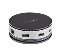 StarTech.com USB C Multiport Adapter - USB 3.1 Gen 2 10Gbps Type-C Mini Dock with 4K 60Hz HDMI/DisplayPort or 1080p VGA - 75W PD Passthrough, 3-Port USB Hub, GbE - Mobile Docking Station (DKT31CHDVCM)