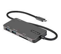 StarTech.com USB C Multiport Adapter - USB-C to 4K HDMI, 100W Power Delivery Pass-through, SD/MicroSD Slot, 3-Port USB 3.0 Hub - USB Type-C Mini Dock - 12" (30cm) Long Attached Cable