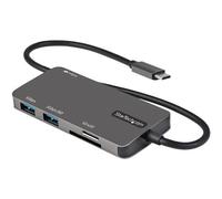 StarTech.com USB C Multiport Adapter - USB-C to 4K HDMI 100W Power Delivery Pass-through SD/MicroSD Slot 3-Port USB 3.0 Hub - USB Type-C Mini Dock - 12" (30cm) Long Attached Cable