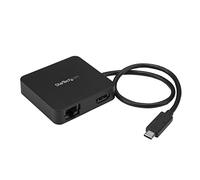 StarTech.com USB C Multiport Adapter - Portable USB-C Mini Dock 4K HDMI Video - Gigabit Ethernet, USB 3.0 Hub (1x USB-A 1x USB-C) - USB Type-C Multiport Adapter - Thunderbolt 3 Compatible