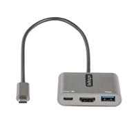 StarTech.com USB C Multiport Adapter, USB-C to HDMI 4K Video, 100W PD Pass-Through, USB 3.0 Hub 5Gbps (1xType-C/1xA), USB-C Mini Dock, USB-C Travel Dock, Portable Laptop Docking Station