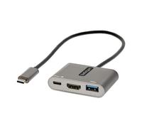 StarTech.com USB C Multiport Adapter USB-C to HDMI 4K Video 100W PD Pass-Through USB 3.0 Hub 5Gbps (1xType-C/1xA) USB-C Mini Dock USB-C Travel Dock Portable Laptop Docking Station