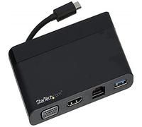 StarTech.com USB C Multiport Adapter with HDMI, VGA, Gigabit Ethernet & USB 3.0 - USB C to 4K HDMI or 1080p VGA Display Mini Dock Hub - USB Type-C Travel Docking Station for USB-C Laptops