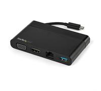 StarTech.com USB C Multiport Adapter with HDMI VGA Gigabit Ethernet & USB 3.0 - USB C to 4K HDMI or 1080p VGA Display Mini Dock Hub - USB Type-C Travel Docking Station for USB-C Laptops