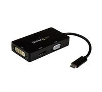 StarTech.com USB-C Multiport Video Adapter - 3-in-1 - 4K 30Hz - Black