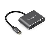 StarTech.com USB C Multiport Video Adapter - USB-C to 4K 60Hz Mini DisplayPort 1.2 or 1080p VGA Monitor Adapter - USB Type-C 2-in-1 MDP HBR2 HDR/VGA Display Converter - TB3 Compatible