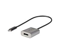 StarTech.com USB C to DisplayPort Adapter - 8K/4K 60Hz USB-C to DisplayPort 1.4 Adapter Dongle - USB Type-C to DP Monitor Video Converter - Works w/Thunderbolt 3 - w/12" Long Attached Cable