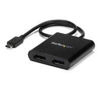 StarTech com USB C to Dual DisplayPort 1.2 Adapter USB Type C Multi Monitor MST