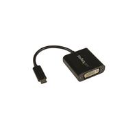 StarTech.com USB C to DVI Adapter - Black - 1920x1200 - USB Type C Video Converter for Your DVI D Display/Monitor/Projector - Upgraded Version is CDP2DVIEC