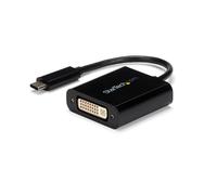 StarTech.com USB C to DVI Adapter - Black - 1920x1200 - USB Type C Video Converter for Your DVI D Display/Monitor/Projector - Upgraded Version is CDP2DVIEC