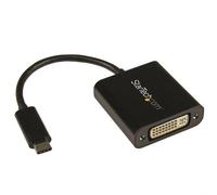 StarTech.com USB C to DVI Adapter - Black - 1920x1200 - USB Type C Video Converter for Your DVI D Display/Monitor/Projector - Upgraded Version is CDP2DVIEC