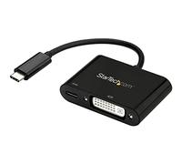 StarTech.com USB-C to DVI Adapter with USB Power Delivery - 1920 x 1200 - Black